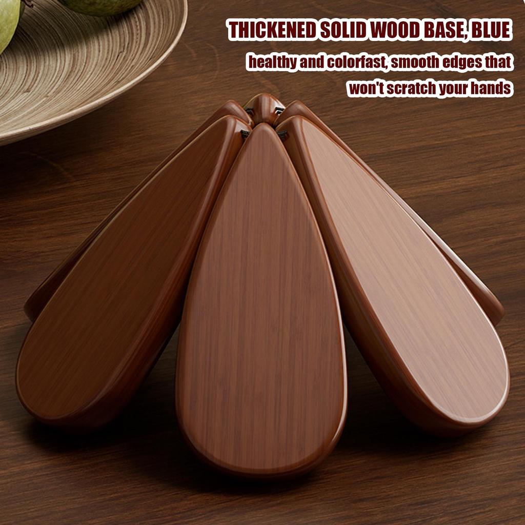 Tree Shaped Trivet Set Christmas Wooden Insulation Trivet Coaster Kitchen Pan Coaster Set For Kitchen Dining Table Apartment