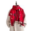 Luxury Winter Cashmere Scarf Women Print Design Warm Pashmina Blanket Poncho Scarves Female Carriage Shawl Thick Foulard Bufanda