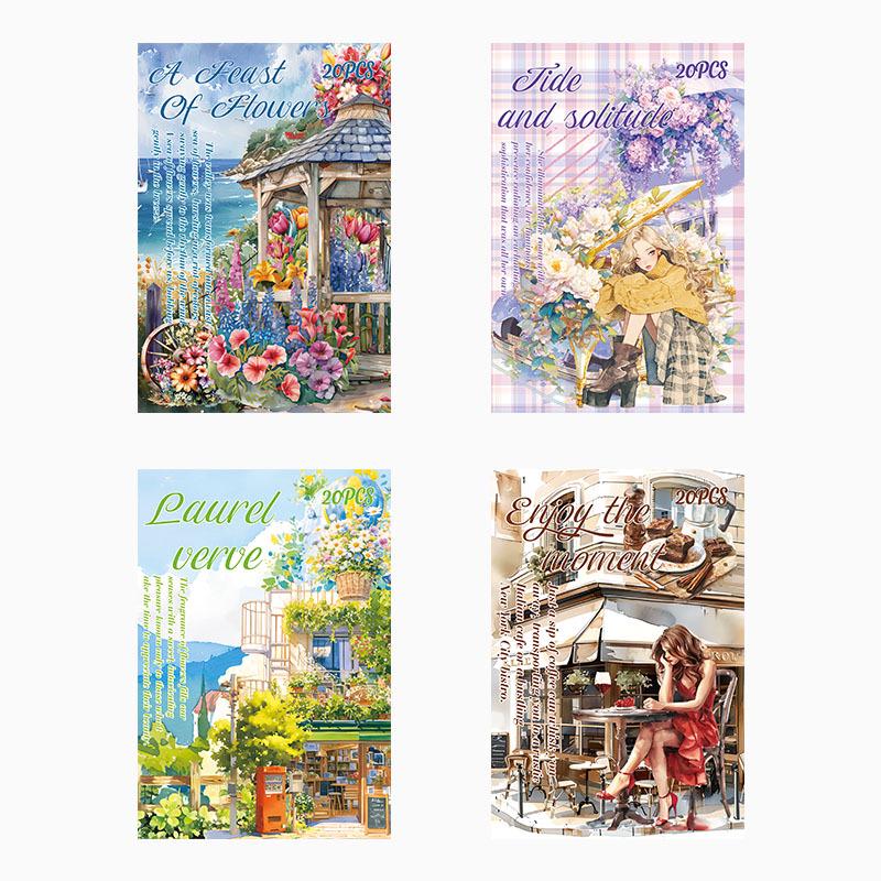 Yuezhen ZABC Zhilan Mantdi Waterproof PET Die-cut Sticker Book for Journals