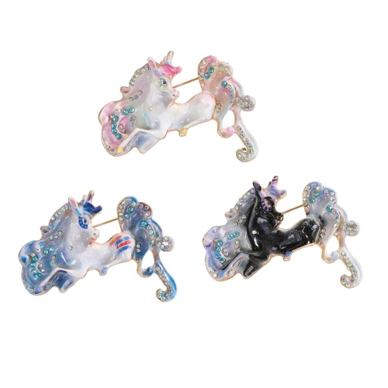 Traditional Chinese Styles Horse Brooch Versatile For Formal Casual Occasions Secure Pin Accessory