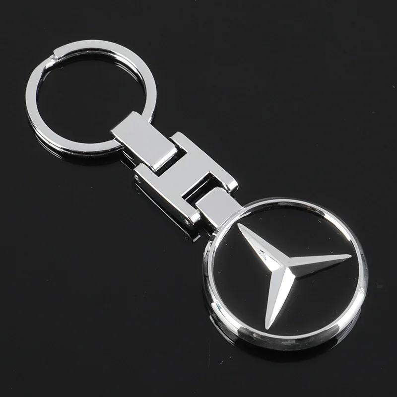 Pegatina de Coche Caliente 1 Pieza Llavero con Logo de Coche de Metal de Alta Calidad Para Mercedes Benz AMG Smart W205 C300 W203 W206 W108 W124 W126 W140 W1