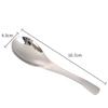 Stainless Steel Long-Handle Thickened Flat Spoon for Home, Hotel, or Restaurant