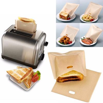 Baking Tools High Quality Sandwiches Made Easy Reusable Baked Toast Cheese Non-stick Home Supplies for Grilled Bread Bags Toaster Bags  Accessories