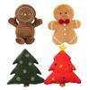 Jul ingefära bröd Plysch plysch kudde fylld choklad kaka stuga hus dekor kudde Rolig julgran Parsty dekor docka