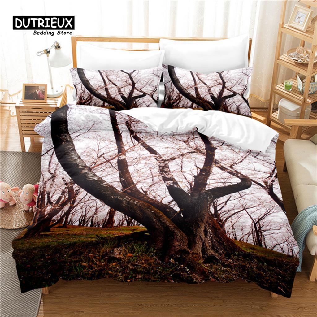 3pcs Duvet Cover Set, Pink Flower Bedding Set, Soft Comfortable Breathable Duvet Cover, For Bedroom Guest Room Decor