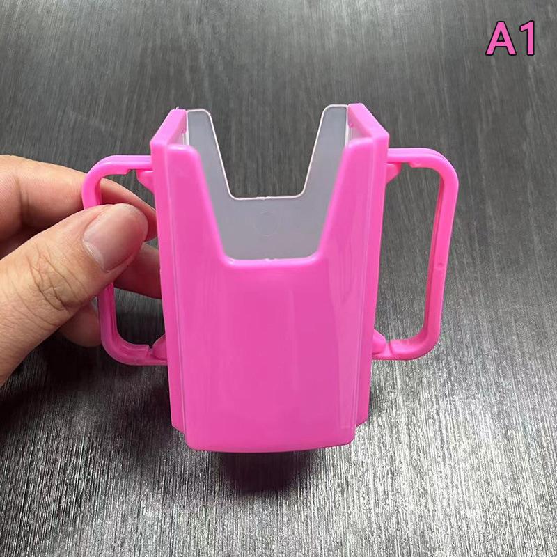 

Функция Регулируемый Безопасный Малыш Практичный Самопомощник Сок Молоко Коробка Питьевая Коробка Держатель Чашки Для Малышей Ручки Поставка розовый