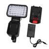 Cordless LED Work Light, 180 Degrees  Rotatable Portable Work Light with 35 LEDs, 6000mAh Battery and Power Bank