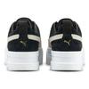 Puma Mayze Women Suede Wear-resistant Platform Low Skate Shoes Black White 380784-01