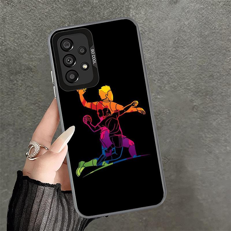Handball Sport Soft Phone Case for Samsung A17 A16 A15 A14 A13 A57 A56 A55 A54 A53 A37 A36 A35 A34 A33 A26 A25 A24 A23 A52