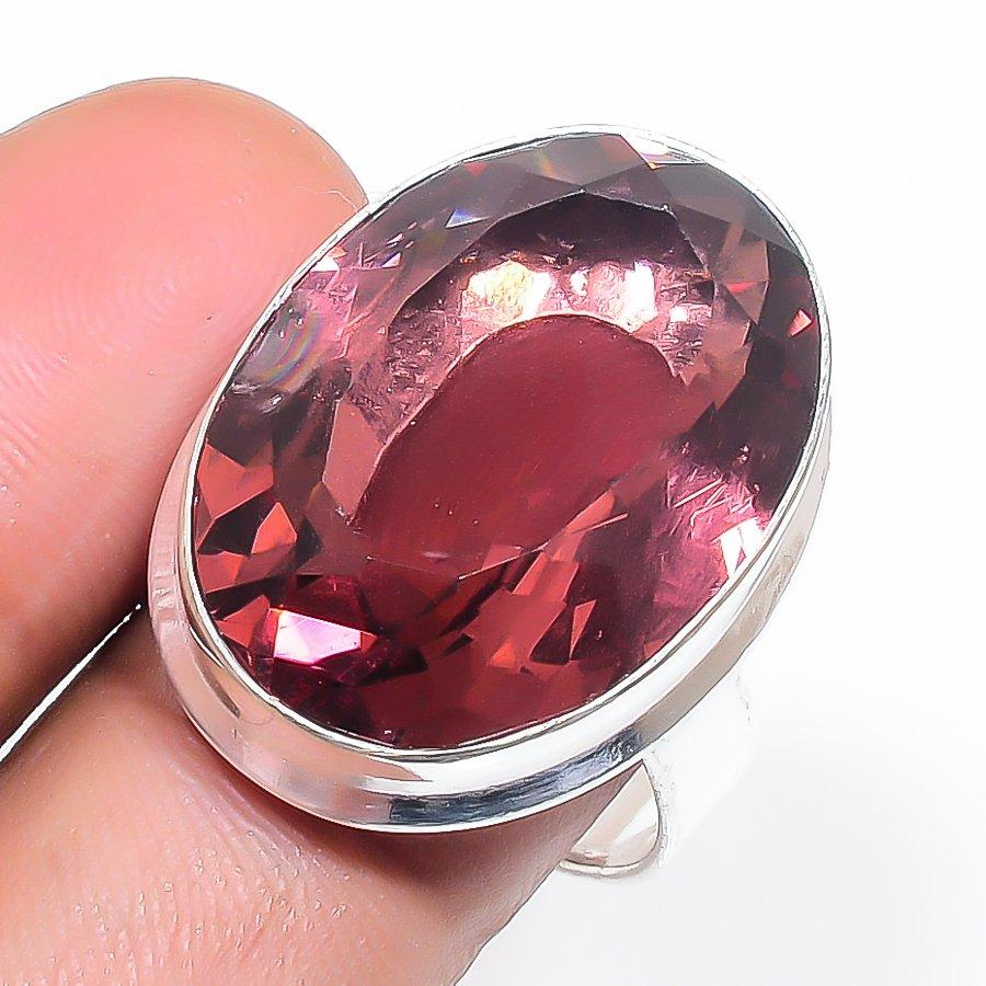 

Кольцо из серебра 925 пробы с натуральным аметистом, размер 8, w2R14