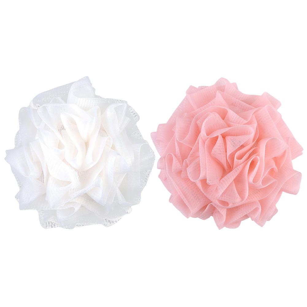 2-In-1 Bath Sponge with Drawstring Shower Loofah Body Scrubber Bath Ball Soft Bath Loofah for Women and Men