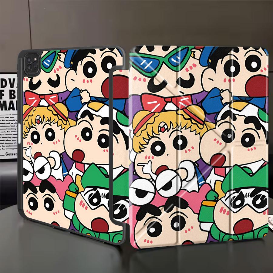 

Cute Cra-yons Shin-chans Tablet Case For iPad Pro 2025 Pro 11th 10th 9th 8th 7th 12.9inch Air 4 5 M3 M2 1 2 M4 11inch Mini 6 7 iPad Mini 6 8.3
