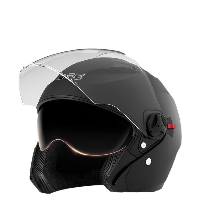 

Аккумуляторный электромобиль мотоциклетный шлем мужской четырехсезонный полушлем женская зимняя велосипедная шапка полный шлем One size