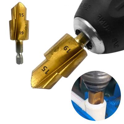 6.35mm Hexagonal Shank Water Pipe Expansion Drill Bit Full Open Process Water Pipe Reamer for Plumber Repairing Power Tool Parts