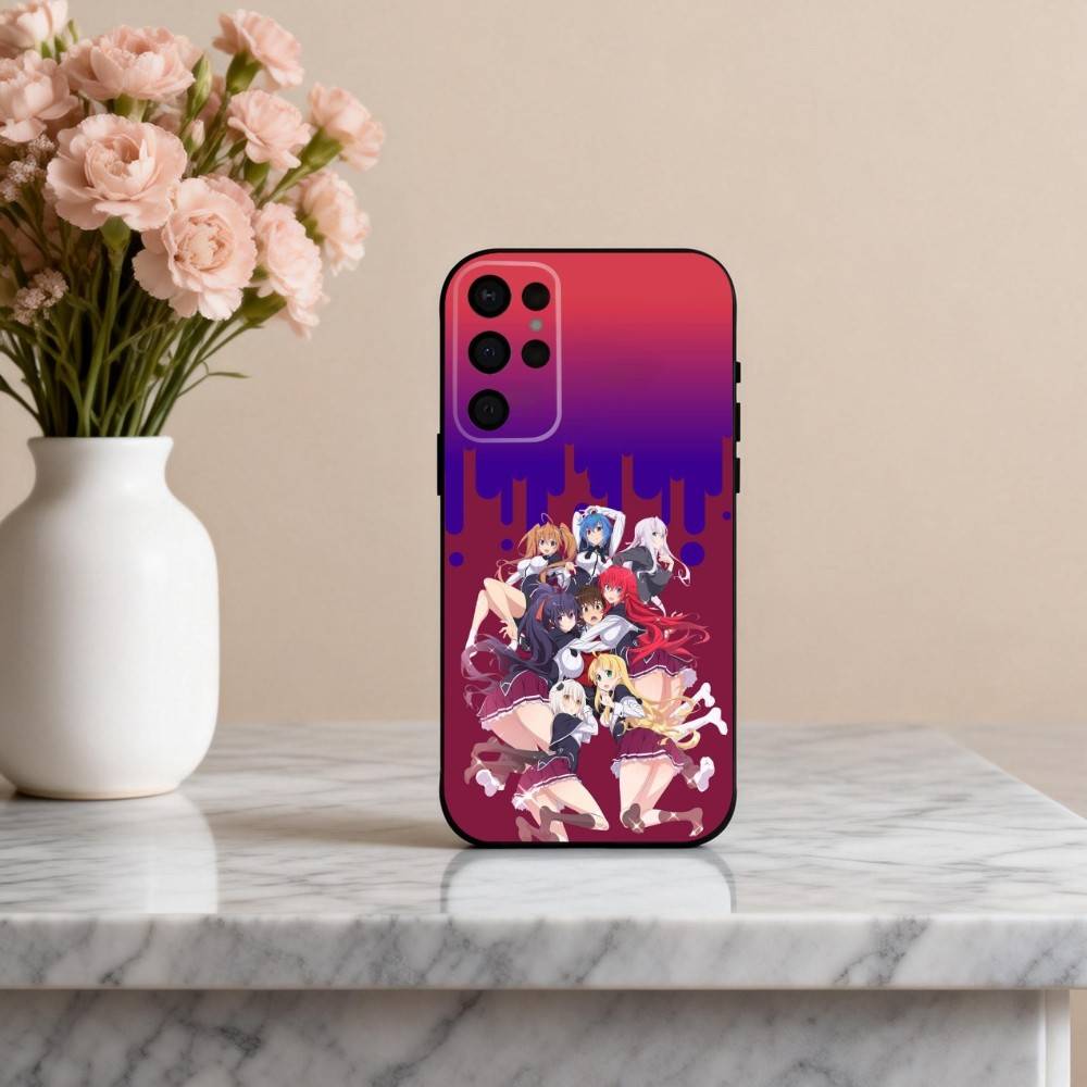 Anime E-Ecchi H-High S-School DxD Phone Case For Samsung S25,S24,S21,S22,S23,S30,Ultra,S20,Plus,Others Soft Black Case