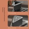 A03F-Aluminum Alloy Kitchen Sink Drainer Drain Basket Foldable Dish Rack Multi-Function Triangle Design