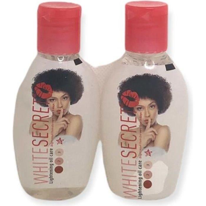 Huiles éclaircissantes - White Secret - Lot de 2 - Anti-taches - Blanchissant - Correcteur de cicatrices