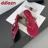 Mode Mode Runde Zehen Damen Dünner Absatz Hausschuhe Pantoletten Damen Flip-Flops Sandalen Frühling Sommer Damen Absatzschuhe Hausschuhe Schuhe Pumps