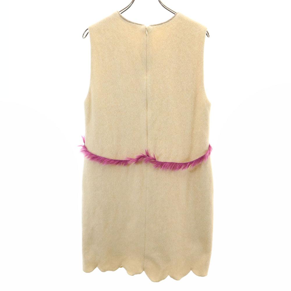 SueUNDERCOVER Made in Japan Wool Blend No sleeve V neck mini dress 2 Women Used