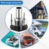 1/2Pcs 316 Stainless Steel Exhaust Tube Fitting Kit Fitting 24mm Tube Pipe Straight Thru Hull Exhaust Skin Diesel Parking Heater
