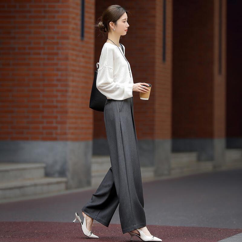 DeMana Women's Elegant Pleated Commuter Trousers