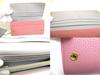 Authentic PRADA Pink and Gray Deer Leather Bifold Long Flap Wallet #a636  Refurbished