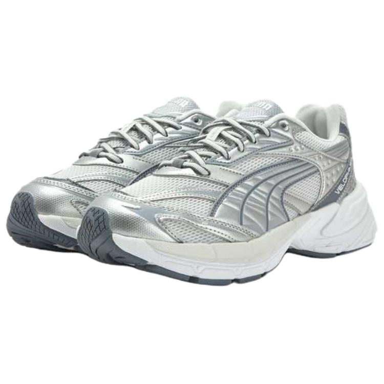 Puma Velophasis Lite Comfortable Low-Top Lifestyle Sneakers Unisex Sneakers Gray Silver 406204-01