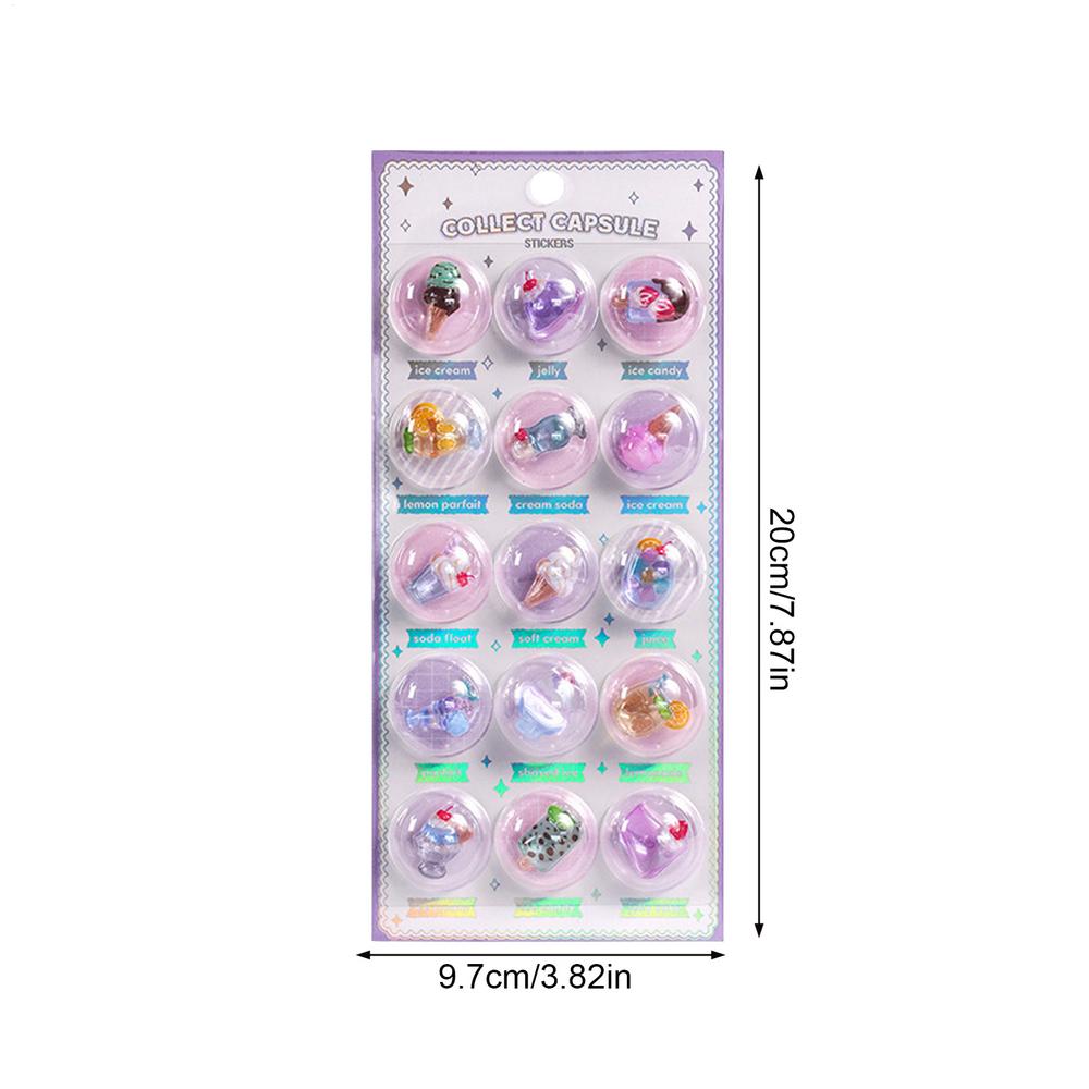 3D Bubble Stickers Embossed Stickers Decorations Journal Decals for Phone Case Notebook Planner Scrapbooking Laptop Craft Kids