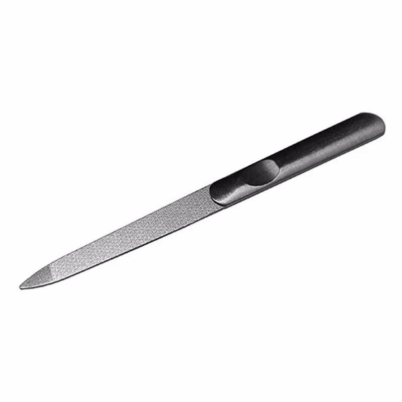 Nail Down Stainless Steel Double Multi-function Nail Scrub Peeling Article Polishing Nail File Hand Beauty Tools Accessory