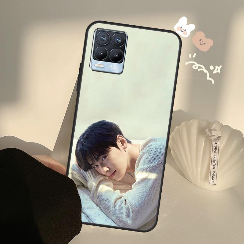 Cha Eun Woo Korean actor singer Case For Realme C63 C61 C55 C51 C53 C25 C65 C67 C71 C75 10 11 12 13 14 Pro Plus GT6 GT7 Pro