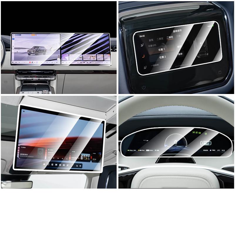 For ZEEKR 9X 2025-2026 Central Control Navigation Tempered Film Screen Protector Film Automobile Modification Supplies