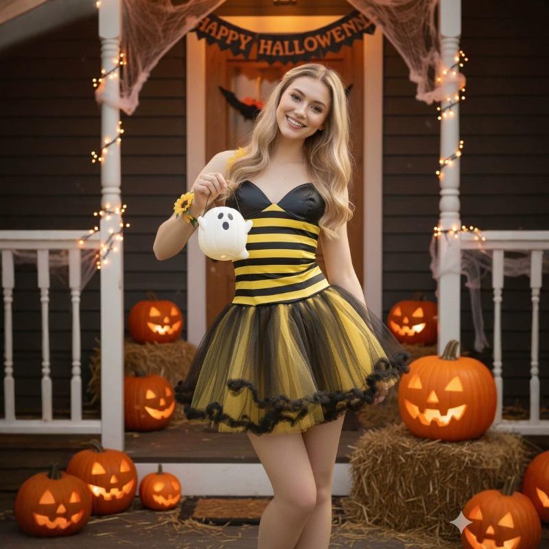 European and American Halloween Halloween Bee Ladybug Adult Children Costume Party Play Bee Festival