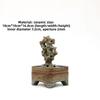 Taihu Stone Ceramic Incense Burner Zen Antique Style for Coil and Stick Incense Home Meditation Decor Aromatherapy Gift