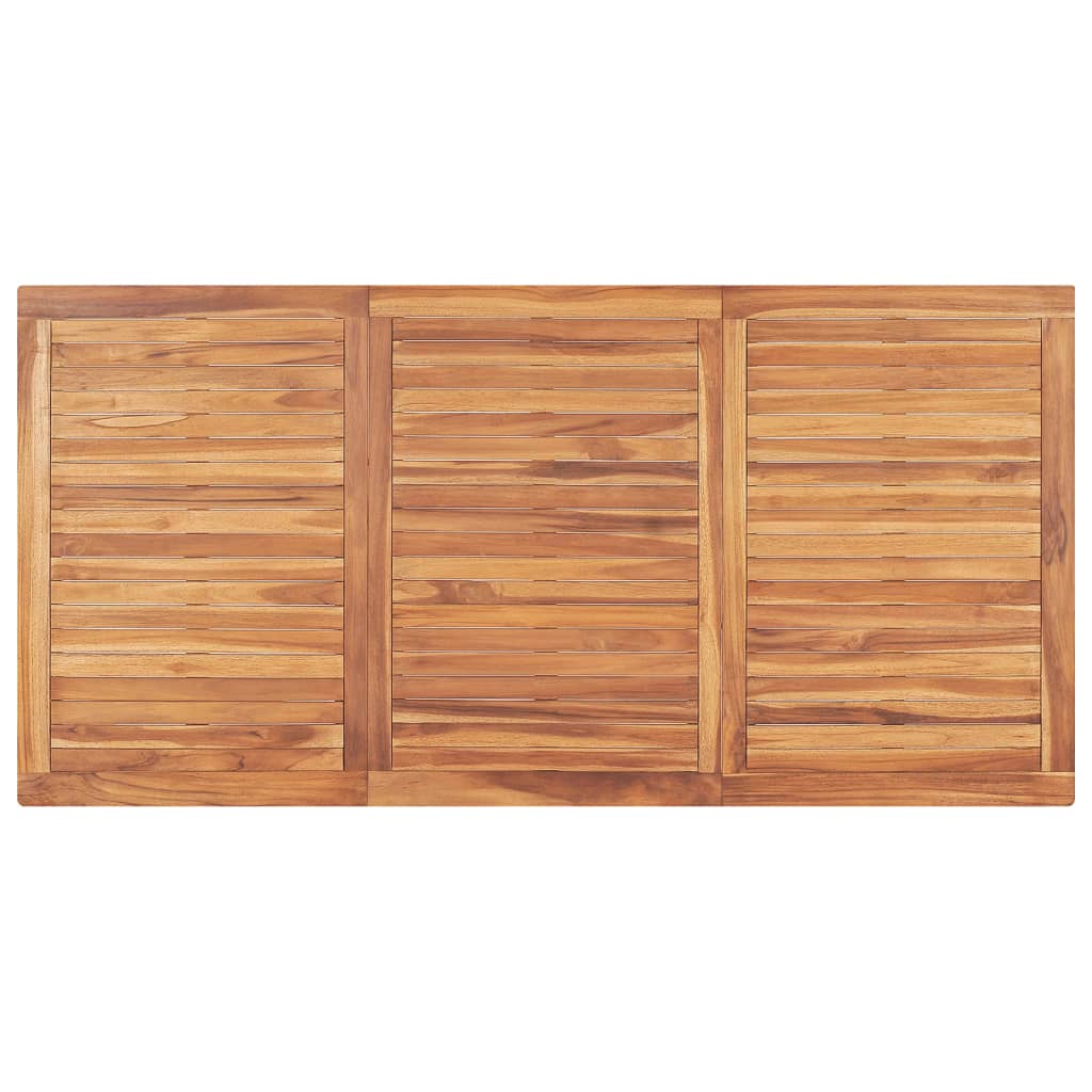 3 Piece Garden Dining Set Solid Teak Wood