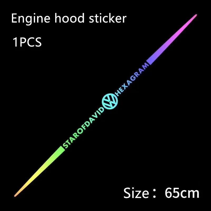

New New 1pcs Car Laser Vinyl Wing Sticker Decals Auto Styling Stickers For Volkswagen Golf 5 6 7 Polo Passat Tiguan Touran