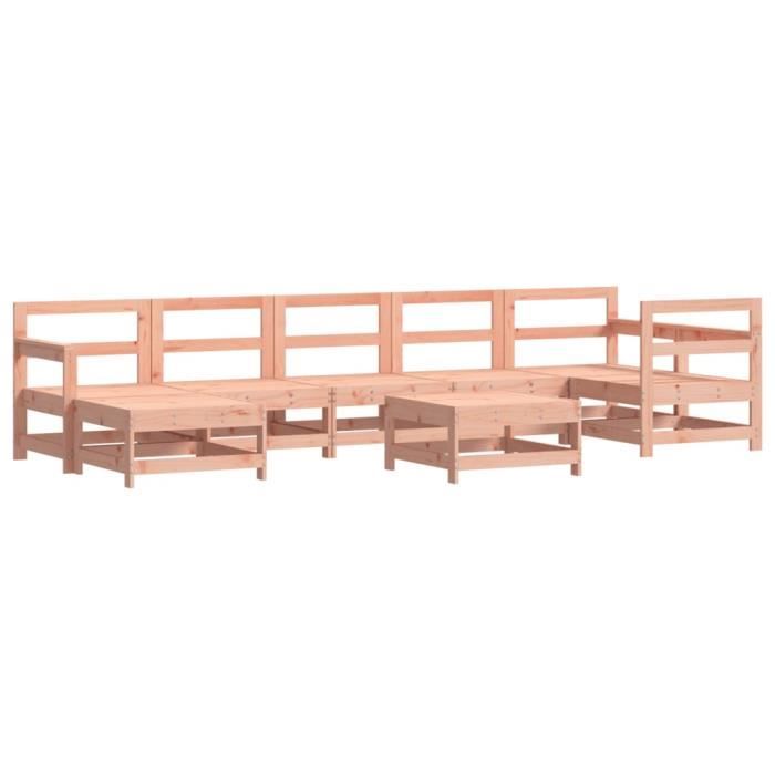 VidaXL Salon de jardin 8 pcs avec coussins bois massif douglas 3185890