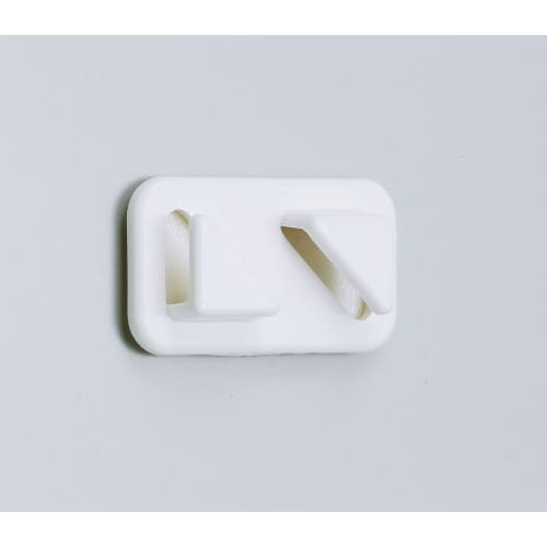 ELPA Interior Cord Catch Wiring Organizer 8 Pieces White ABS Resin with Adhesive Tape M-028BN(W)