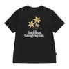 NATIONALGEOGRAPHIC N262Wts981 [Aerosilver] Damen Abyss Grafik Kurzarm-T-Shirt Schwarz