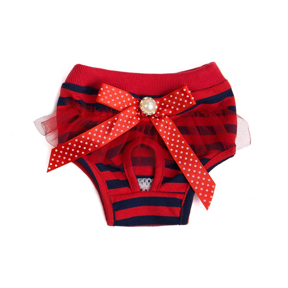 

Female Dog Physiological Pants Pet Dog Clothing 20 Female Dog Physiological Pants Female Dog Teddy Dog Menstrual Aunt Pants M