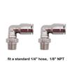2pcs 90 Degree Swivel Elbow Macro Air/Gas Line Hose Fittings