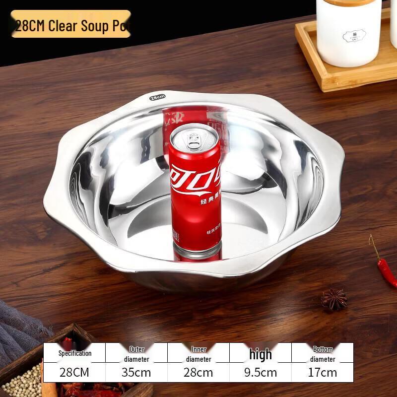 Jun Ding Ying Stainless Steel Octagonal Multi-Purpose Pot