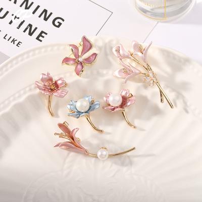 Colorful Flower Dripping Brooch Simple And Fresh Suit Temperament Jacket Decoration