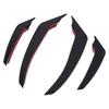 Front Bumper Spoiler Canards Decorative Aerodynamic Bumper Lip Splitter Fin Trim for Stelvio 2017 and After Set of 4