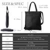 Genuine Leather Tote PC with Shoulder x [Diablo] Men's Bag, 2-Way, Vertical, Slim, A4/14-inch Compatible, Commuting/Business, Strap, KA-2511 (Black