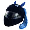 Universal Plush Motorcycle Helmet Cover for Full Rabbit Plush Helmet Covers for Christmas Gifts Motorcycle Helmet Decoration Styling