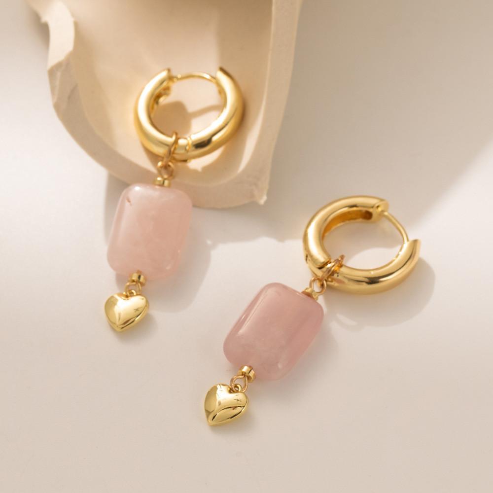 Light Fashionable Purple Heart Earrings For Women Fall Collection 2023