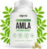 Alevia Organic Amla Capsules 1000mg, Natural Indian Gooseberry Fruit Supplement, Ayurvedic Wellness 60 Capsules