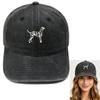 Cute Spotted Dog Embroidered Baseball Cap Animal Washed Vintage Daddy Hat Men's and Women's Casual Sports Cap