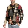 Men's Casual Fashion Printed Round Neck Pullover Sweatshirt