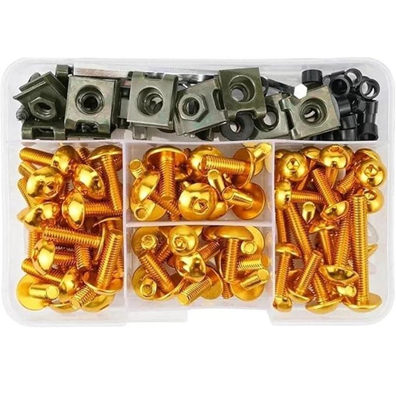 190pcs Screw Set Motorcycle Fairing Screws Kit Accessories Screw For Ducati 899 Zzr1400 KAWASAKI  ZX14R ZZR400 ZX7R ZX9R ZX12R